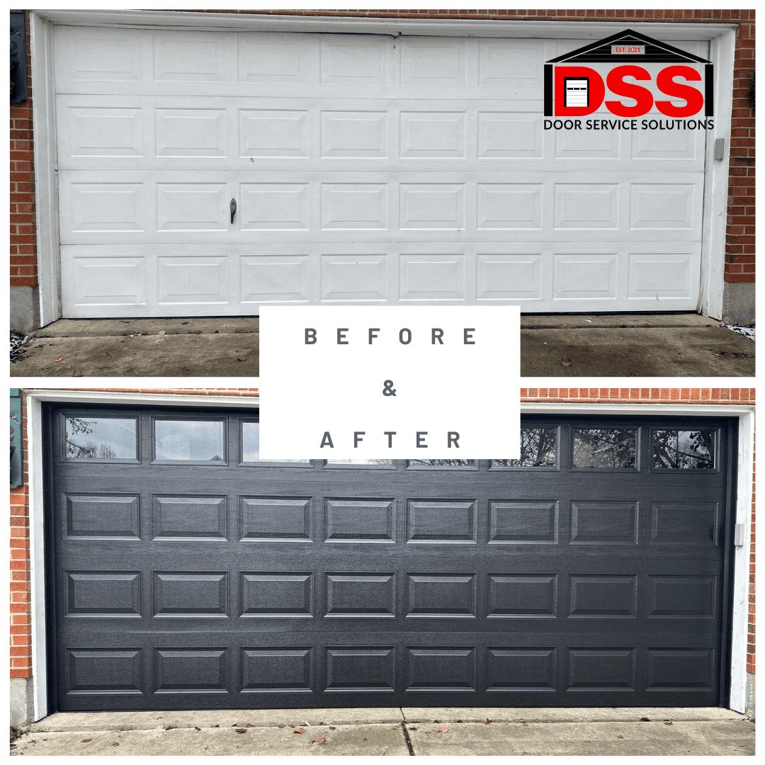 Garage door off track repair in Fairborn Ohio